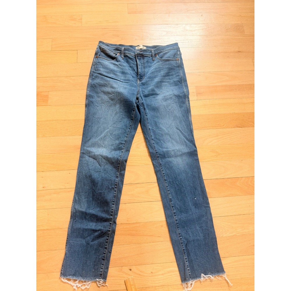 Madewell 32 Tall High-Rise Stovepipe Jeans Ashland Wash - Picture 3 of 8